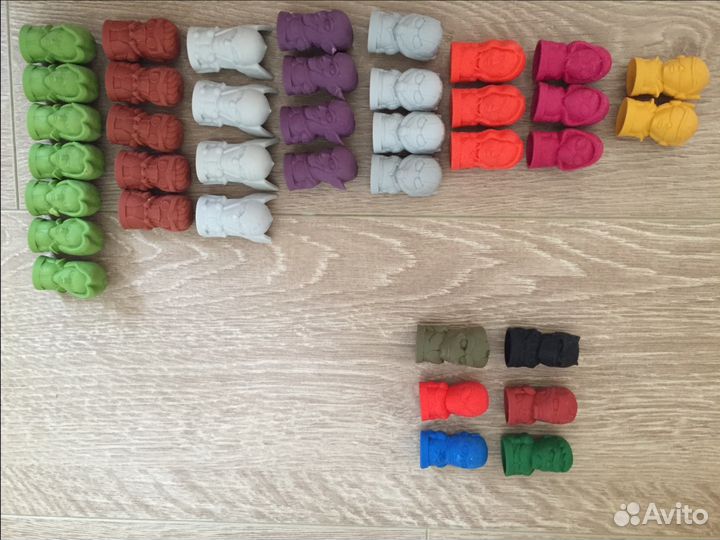 Нерф, ластики, яйца, пазлы