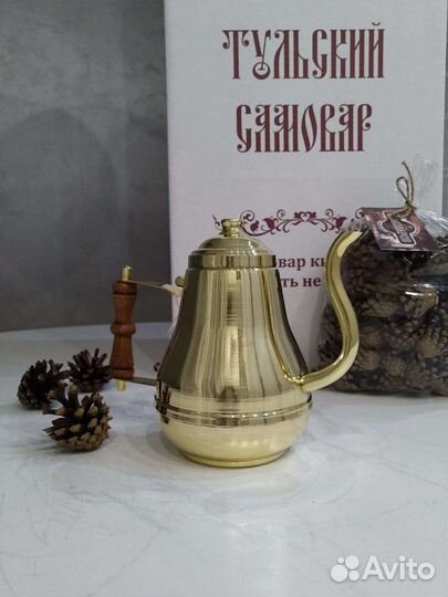 Чайник заварочный из латуни 1л