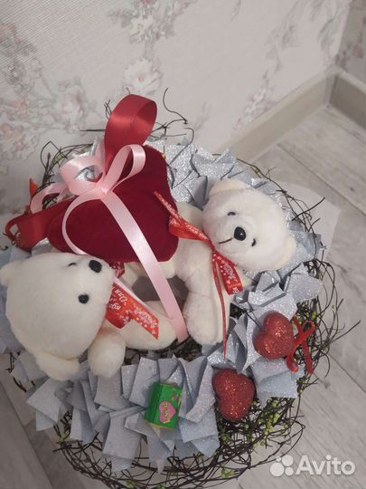 Мишка Тедди букет