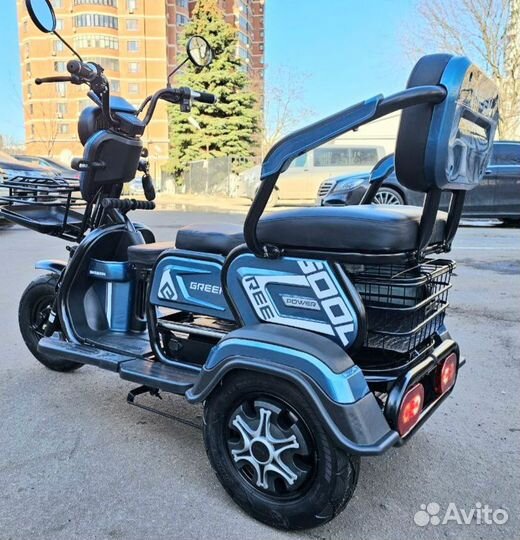 Электро Трицикл Power синий