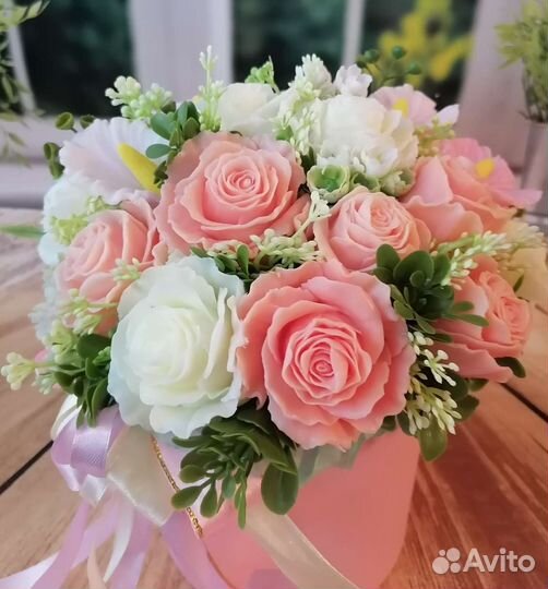 Букет из мыльных цветов