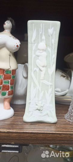 Ваза бисквит фарфор 1917 год