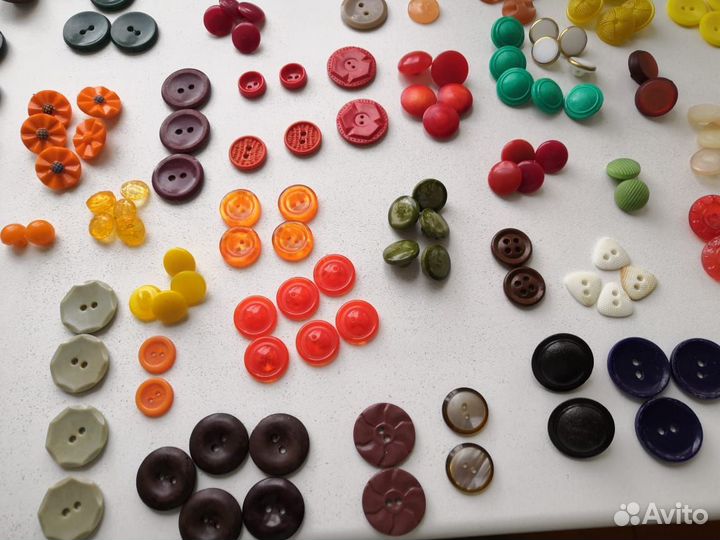 Пуговицы СССР. Ассорти. Советские. Коробка 1кг