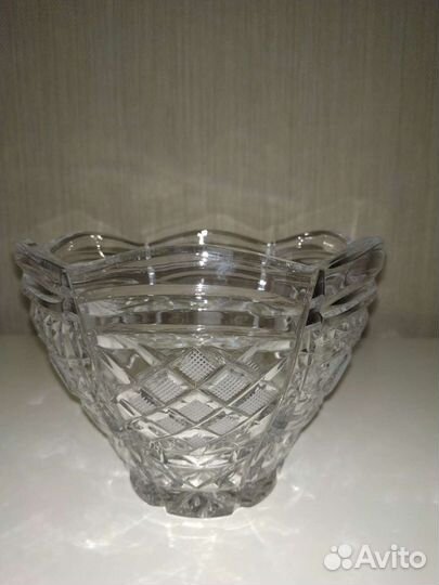 Хрустальная ваза (салатник, конфетница) СССР