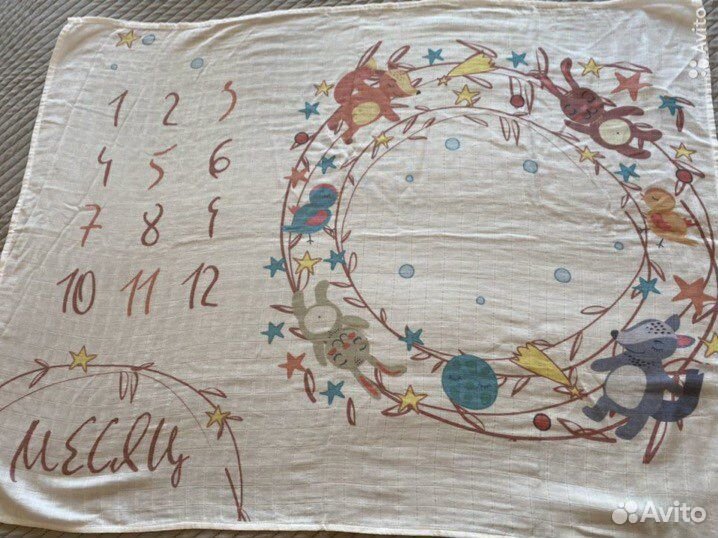 Пеленка муслиновая фотофон
