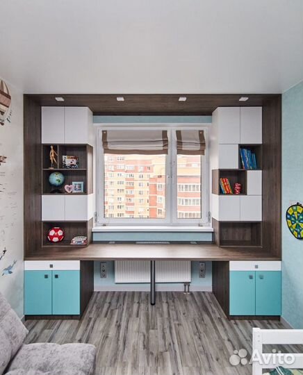 Детская рабочая зона у окна в рассрочку