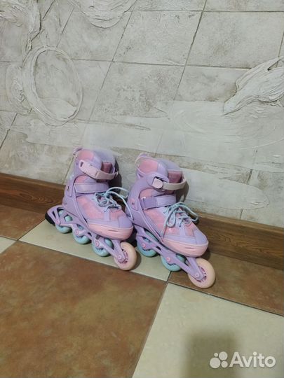 Ролики детские для девочек. Размер с 33 - 36