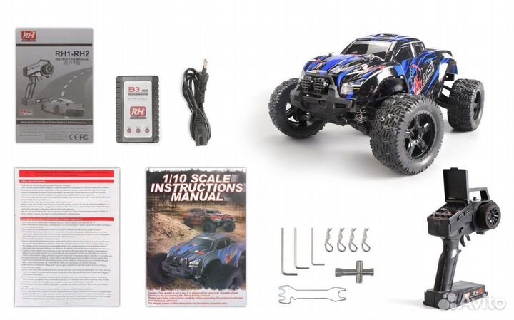Радиоуправляемый монстр Remo Hobby RH1035 1:10