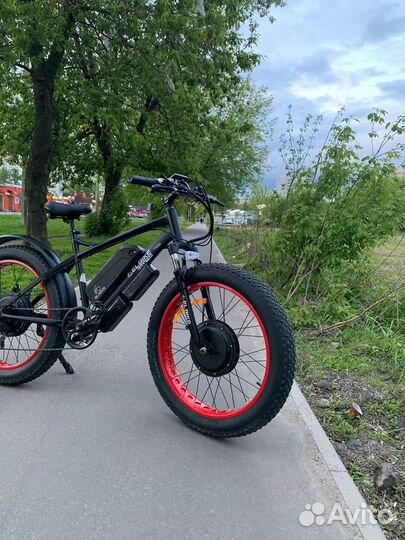 Полноприводный электровелосипед фетбайк elbike