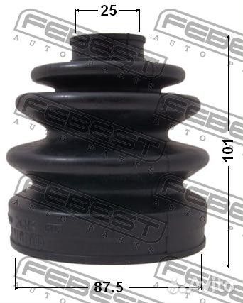 Пыльник шрус наружный комплект 87.5x101x25