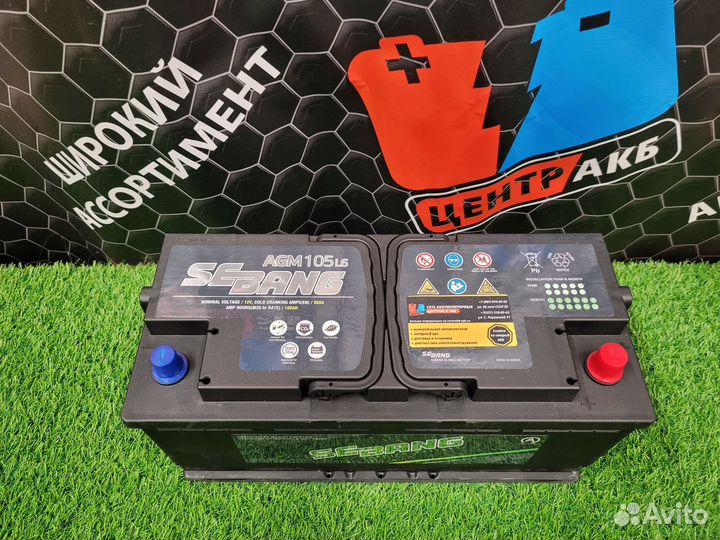 Аккумулятор sebang AGM 105 Ah