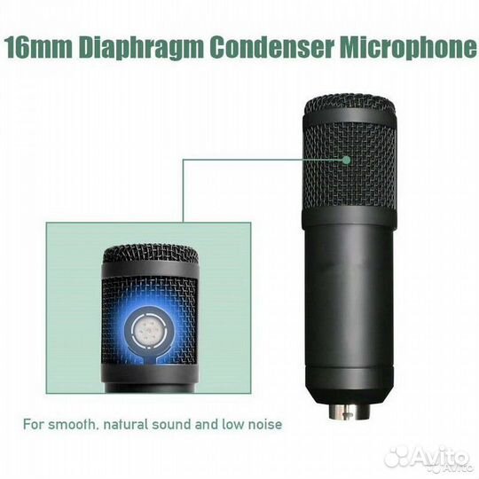 Новый Cтудийный микрофон BM 800 со звуковой картой