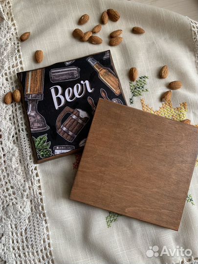 Под пиво костер(подставка)