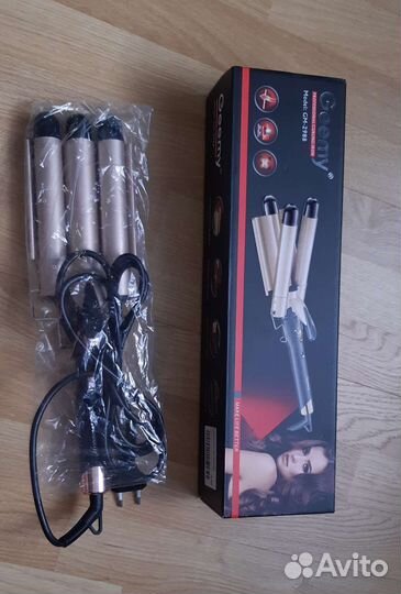 Плойка тройная для волос