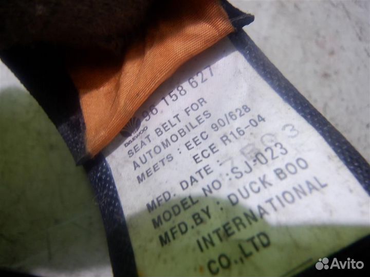 Ремень безопасности Дэо Есперо