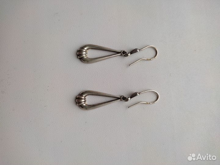 Серьги серебро