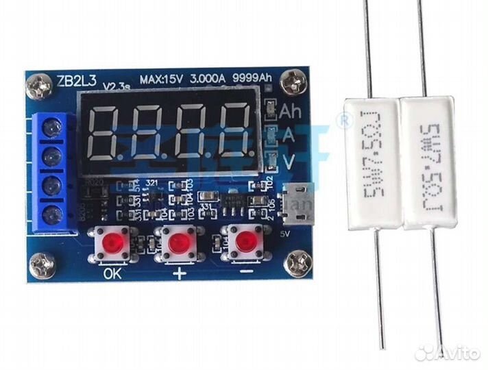 Тестер для проверки литий-ион.и с-к аккумуляторов