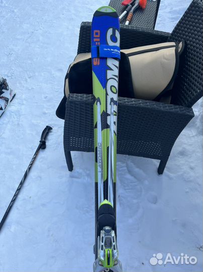 Лыжи Atomic б/у с ботинками