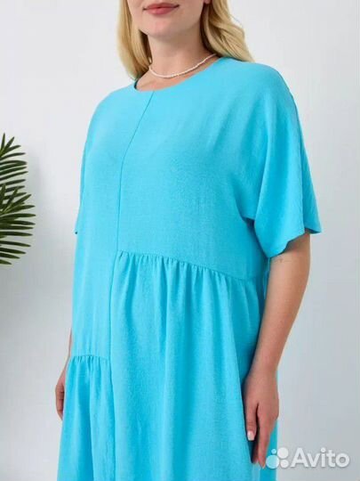 Новое летнее платье оверсайз 50-54