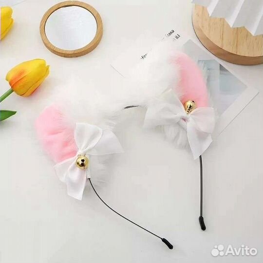 Ободок ушки кошки