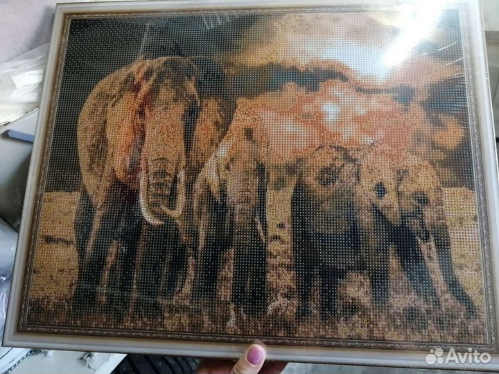 Мозаика алмазная на подрамнике 40 на 50 см