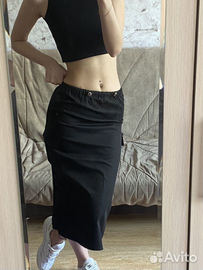 Юбка карго миди