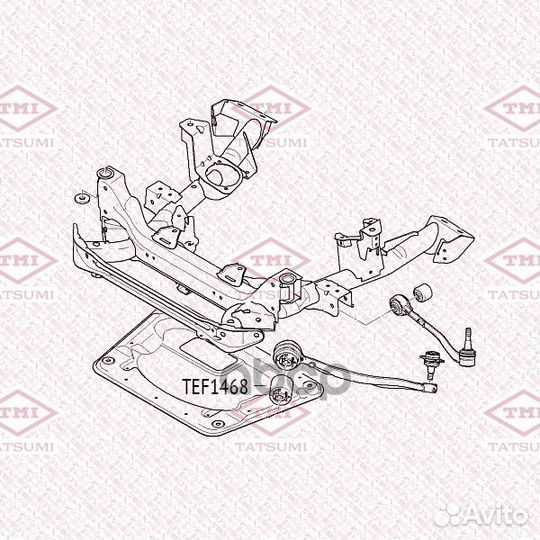 Сайлентблок переднего нижнего рычага TEF1468 TA