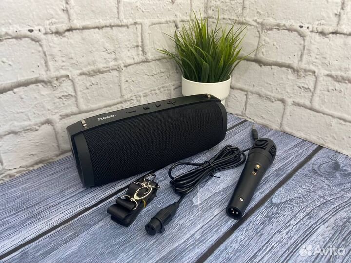 Блютуз колонка с микрофоном Hoco