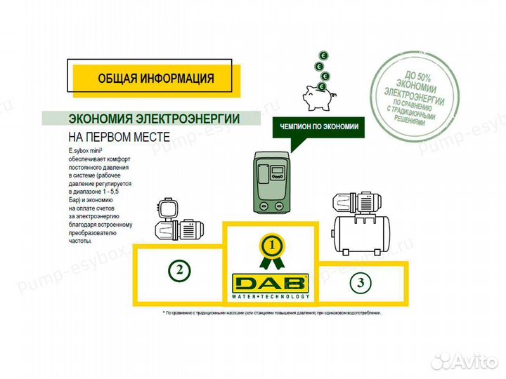 DAB Насосная станция E.sybox mini 3 для давления