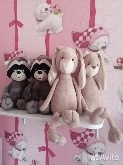 Магкая игрушка Енот и Заяц от Orange toys