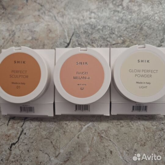 Скульптор shik запеченный, румяна, пудра