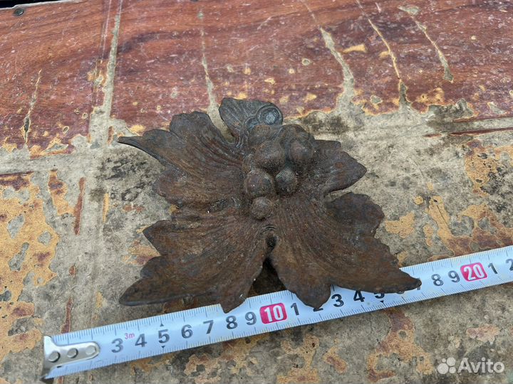 Пепельница каслинское литье кленоаый лист 2