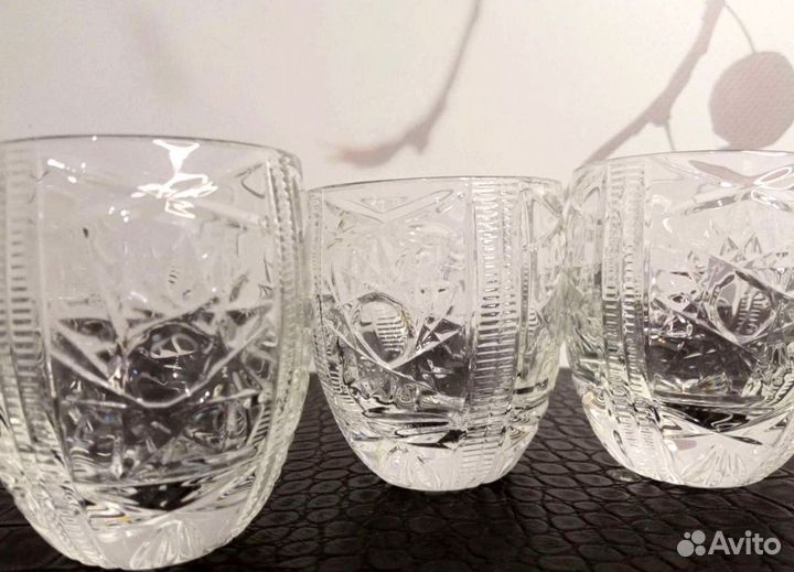 Рюмки стопки хрустальные. Ретро. Хрусталь СССР