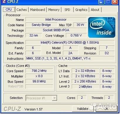 Процессор Intel Celeron Dual-Core