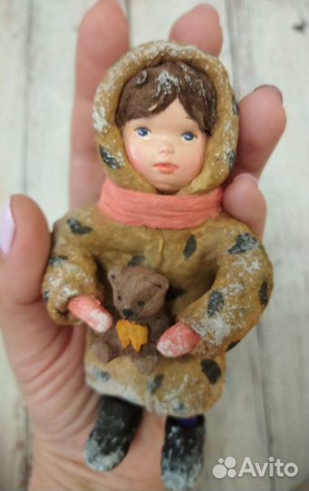 Ватные елочные игрушки