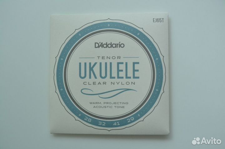 Струны для укулеле тенор D'Addario EJ65T