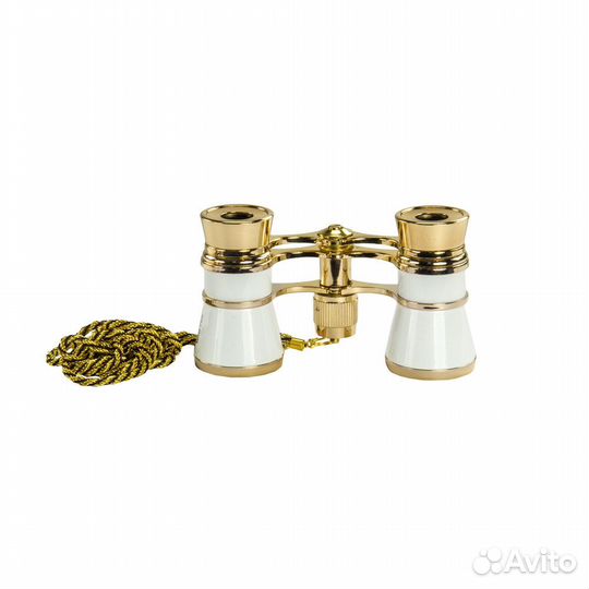 Бинокль театральный Veber бгц 3x25 бел/с цепочкой