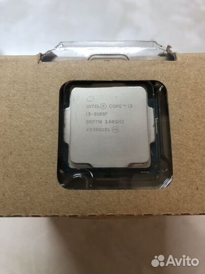 Процессор Intel i3 9100f socket 1151V2 4.2 Ггц