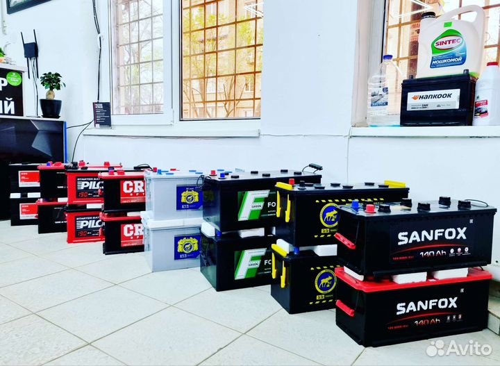 Аккумуляторы в ассортименте-для авто,мото,грузовых