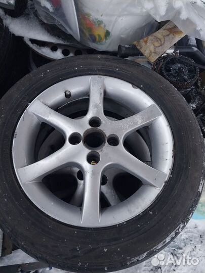 Литье диски r15 4x100 с резиной бу