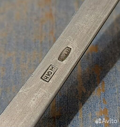 Ложки столовые Весло серебряные, СССР, Мстера *6шт