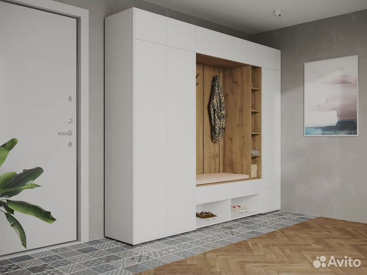 Прихожая Прага лдсп тумба с вешалкой