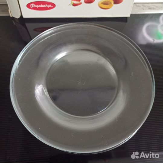 Тарелки стеклянные 20см 5 шт