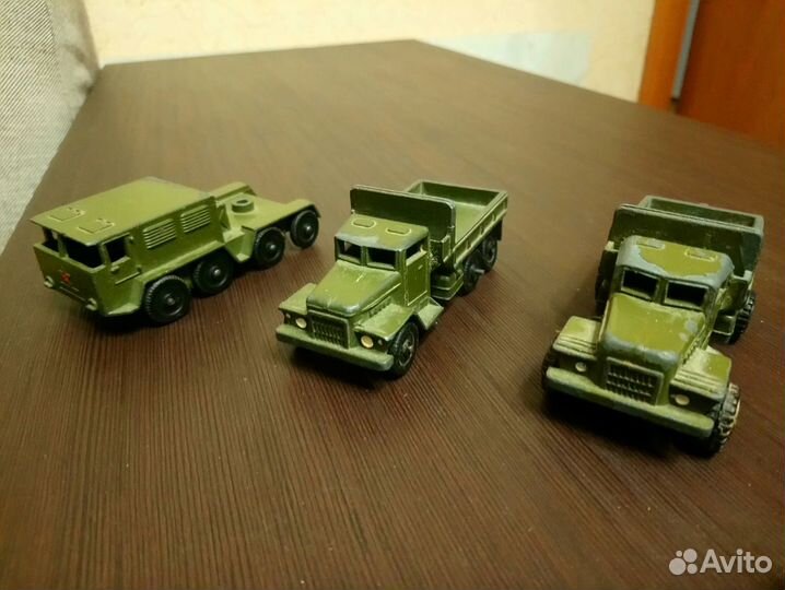 Металлические машинки СССР военная техника