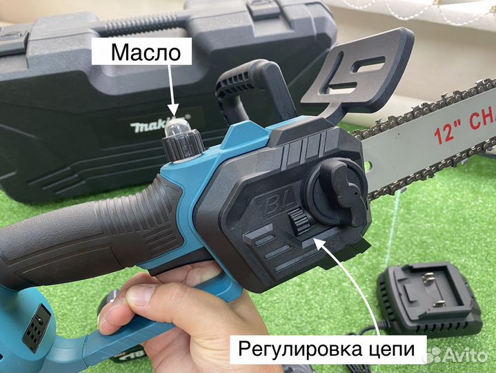 Пила цепная аккумуляторная 30см makita