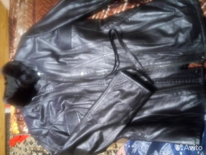 Куртка кожаная