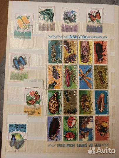 Марки насекомые