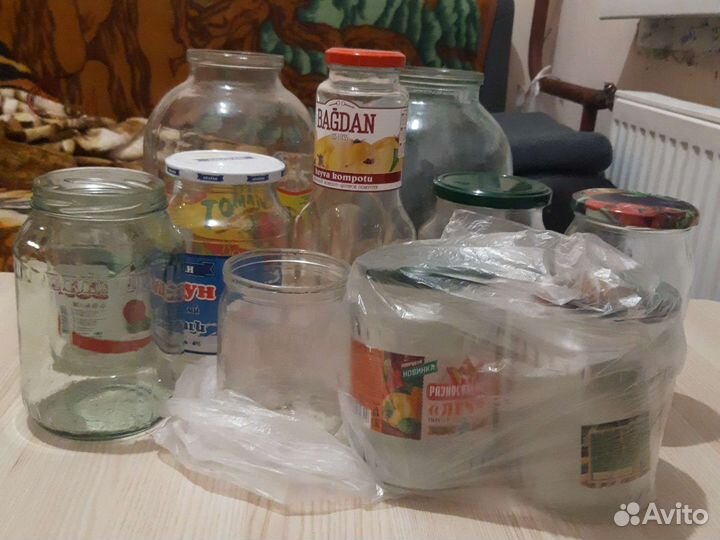 Банки 3 литровые 2 шт, 1 литровый 5 шт, 3шт 670