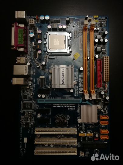 Материнская плата с процессором