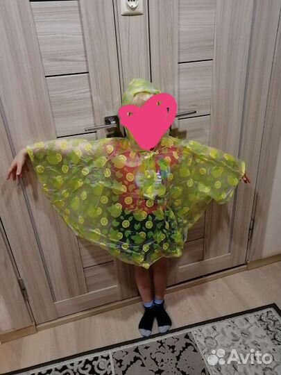 Дождевик пончо детский